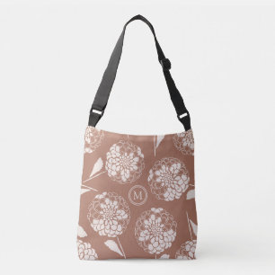 Bolsa Ajustável Bloco de dahlia marrom mocha-mocha, da mocha, da t