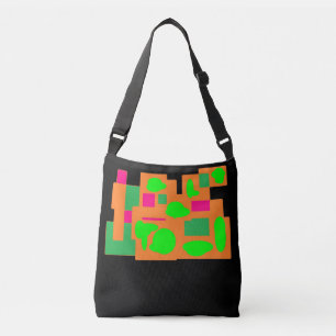 Bolsa Ajustável Bloquear verde limão de pêssego e rosa a preto