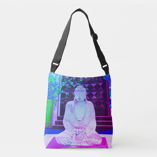 Bolsa Ajustável Blue Buddha Crossbody Bag (Frente)