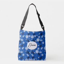 Bolsa Ajustável Blue leaves romantic garden