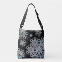 Blue Torusphere PolyHexaBloom Cross Body Bag