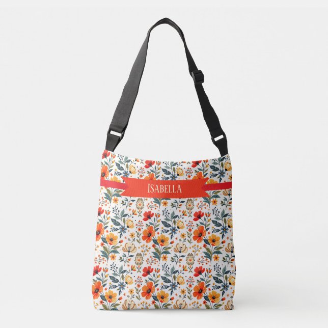 Bolsa Ajustável Boho Floral Fantasy (Frente)