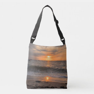 Bolsa Ajustável "Bolsa transversal da paisagem do pôr do sol na pr