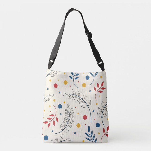 Bolsa Ajustável Bolso bandolera diseño floral (Verso)