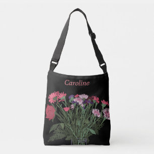 Bolsa Ajustável Bonito Cottagecore Boho Spring Flowers+ Name