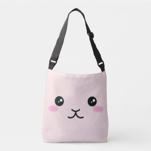 Bolsa Ajustável Bonito, kawaii, design cor-de-rosa do coelho