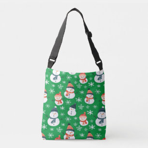 Bolsa Ajustável Bonito Snowman Snowflake Padrão Sem Costura Natal