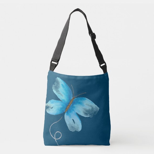 Bolsa Ajustável Borboleta Azul de Esperança (Frente)