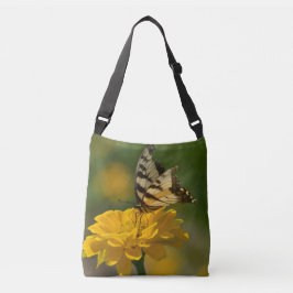 Bolsa Ajustável Borboleta com Zinnia Amarela