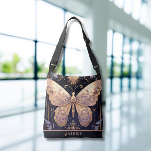 Bolsa Ajustável Borboleta Lover Floral Puro Rosa