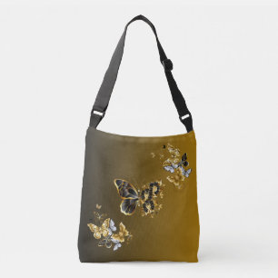 Bolsa Ajustável Borboleta Metálica de Eufonia Dourada