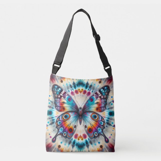Bolsa Ajustável borboleta tie dye (Frente)