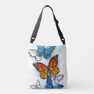 Bolsa Ajustável Borboletas voadoras Morpho e Monarca