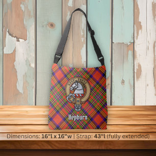 Bolsa Ajustável Brasão do Clã Hepburn sobre Tartan