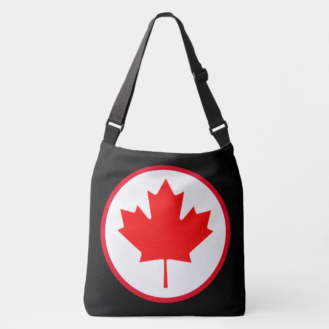 Bolsa Ajustável Bright Canada Maple Leaf Canada Day Red White (Frente)