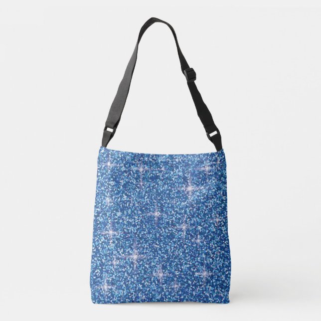 Bolsa Ajustável Brilho iridescente azul (Verso)