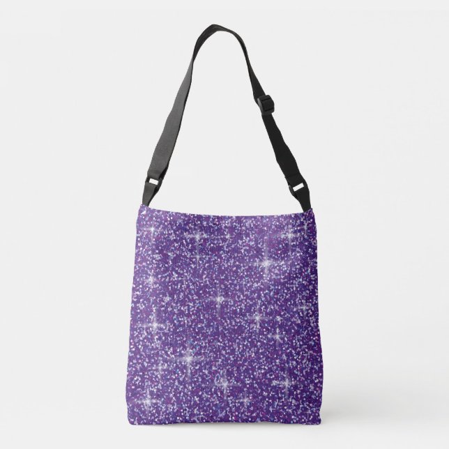 Bolsa Ajustável Brilho iridescente roxo (Verso)