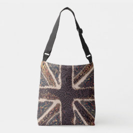 Bolsa Ajustável Brown Union Jack Liquid Art, Animal Selvagem Padrã