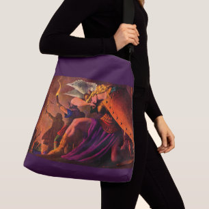 Bolsa Ajustável Brunhilde Weeps no Pyre Funeral de Sigfried
