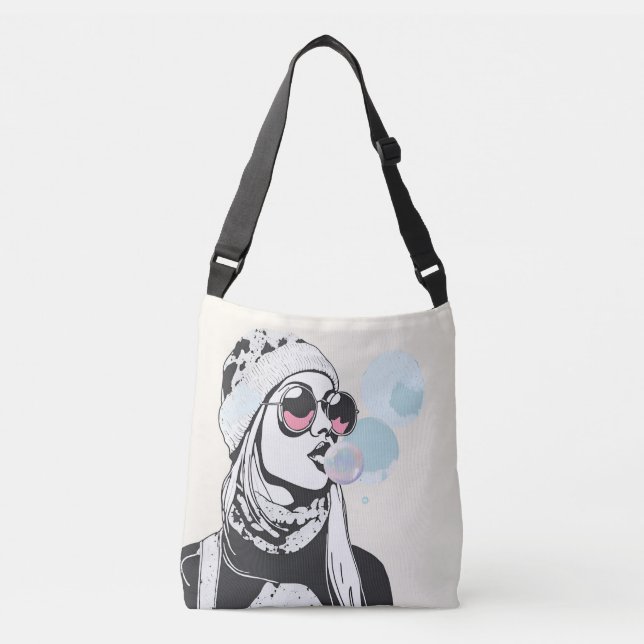 Bolsa Ajustável Bubble DaydreGirl Modern Art Token Bag (Frente)