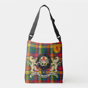 Bolsa Ajustável Buchanan Clan Crachá & Tartan Crossbody Bag