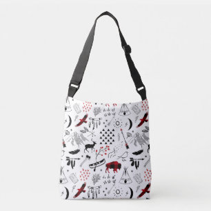 Bolsa Ajustável Buffalo Adventures Black and Red Xadrez ID599
