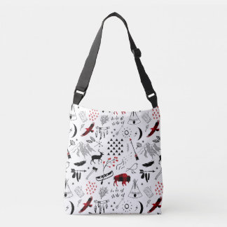 Bolsa Ajustável Buffalo Adventures Black and Red Xadrez ID599