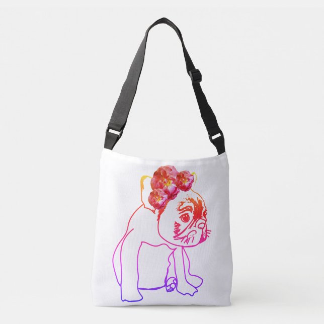 Bolsa Ajustável Buldogue Francês Buldogue Puppy Cachorro Doce (Frente)