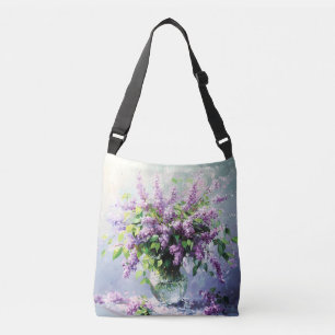 Bolsa Ajustável Buquê de Lilás em Flor de Lavanda