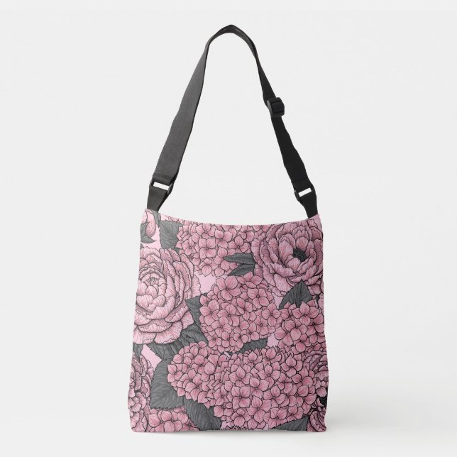 Bolsa Ajustável Buquê Floral a rosa (Frente)
