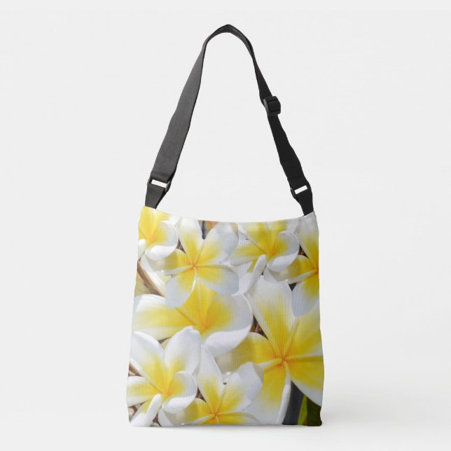 Bolsa Ajustável Buquê Frangipani, Impressão de Cheio. (Frente)