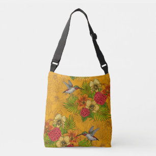 Bolsa Ajustável Buquês tropicais e beija-flores 2