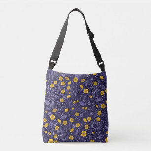 Bolsa Ajustável Buttercups, amarelo e violeta