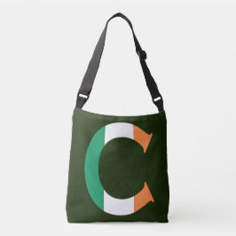 Bolsa Ajustável C Monograma sobreposto no Irish Flag cbcnt