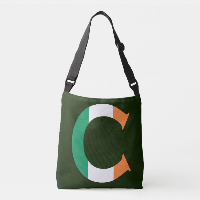 Bolsa Ajustável C Monograma sobreposto no Irish Flag cbcnt (Frente)