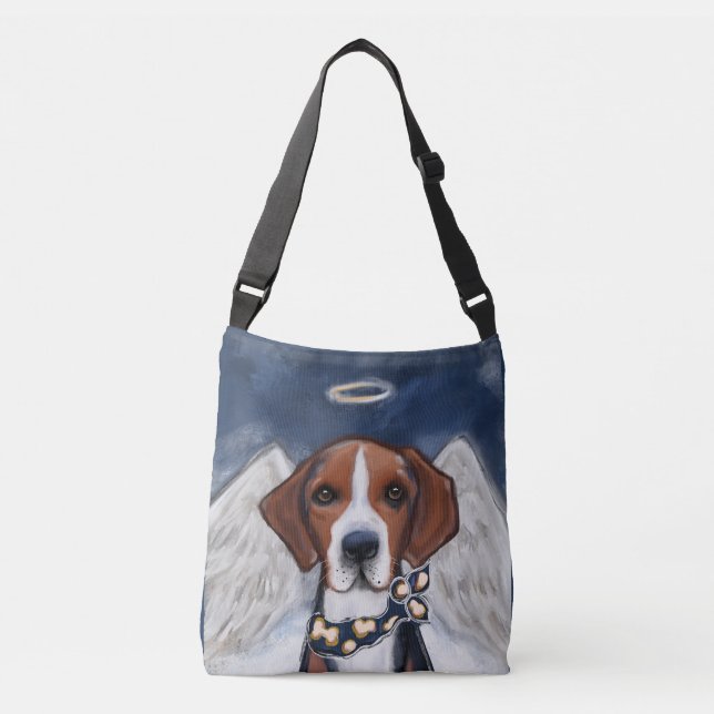 Bolsa Ajustável Cachorro Americano Foxhound Anjo (Frente)