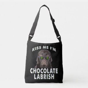 Bolsa Ajustável Cachorro Beije-me Sou Chocolate Labrish