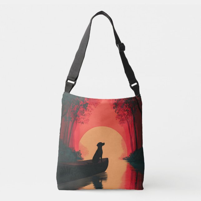 Bolsa Ajustável Cachorro Negro Labrador Mínimo (Frente)
