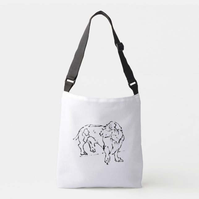 Bolsa Ajustável Cachorro Salsicha Dachshund Fofo –  (Frente)