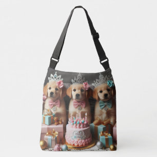 Bolsa Ajustável Cachorros Cachorros Bling Fitas Corvos