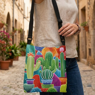 Bolsa Ajustável Cactos de abstrato Potência