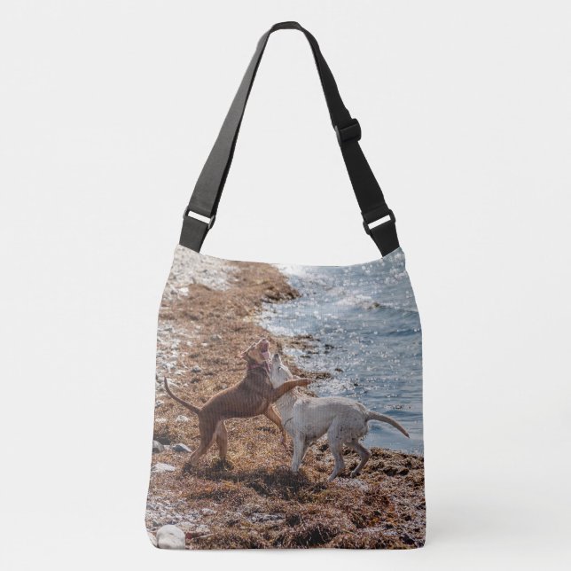 Bolsa Ajustável Cães na praia (Frente)