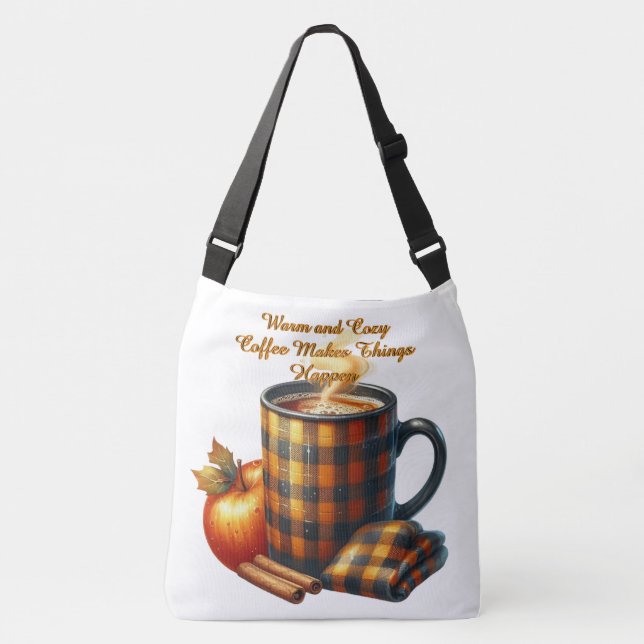 Bolsa Ajustável Café Faz as Coisas Acontecerem (Frente)