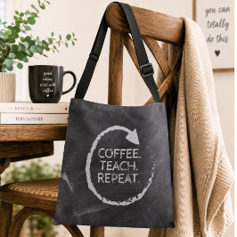 Bolsa Ajustável Café Quadro Negro Ensine Repita