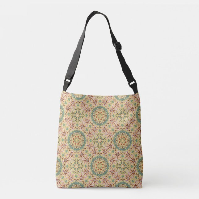 Bolsa Ajustável Caleidoscópio floral Elegante (Verso)