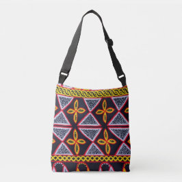 Bolsa Ajustável Camarões Toghu Patterno Crossbody Bag