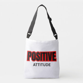 Bolsa Ajustável Camiseta de Tipografia Motivacional Atitude Positi