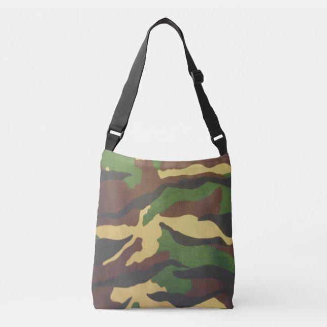 Bolsa Ajustável Camouflage All-Over-Impressão Cross Body Bag (Frente)
