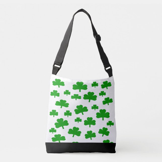 Bolsa Ajustável Campo de Shamrocks para o saco (Frente)