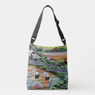 Bolsa Ajustável Campos de Arroz na Paisagem do Vietnã